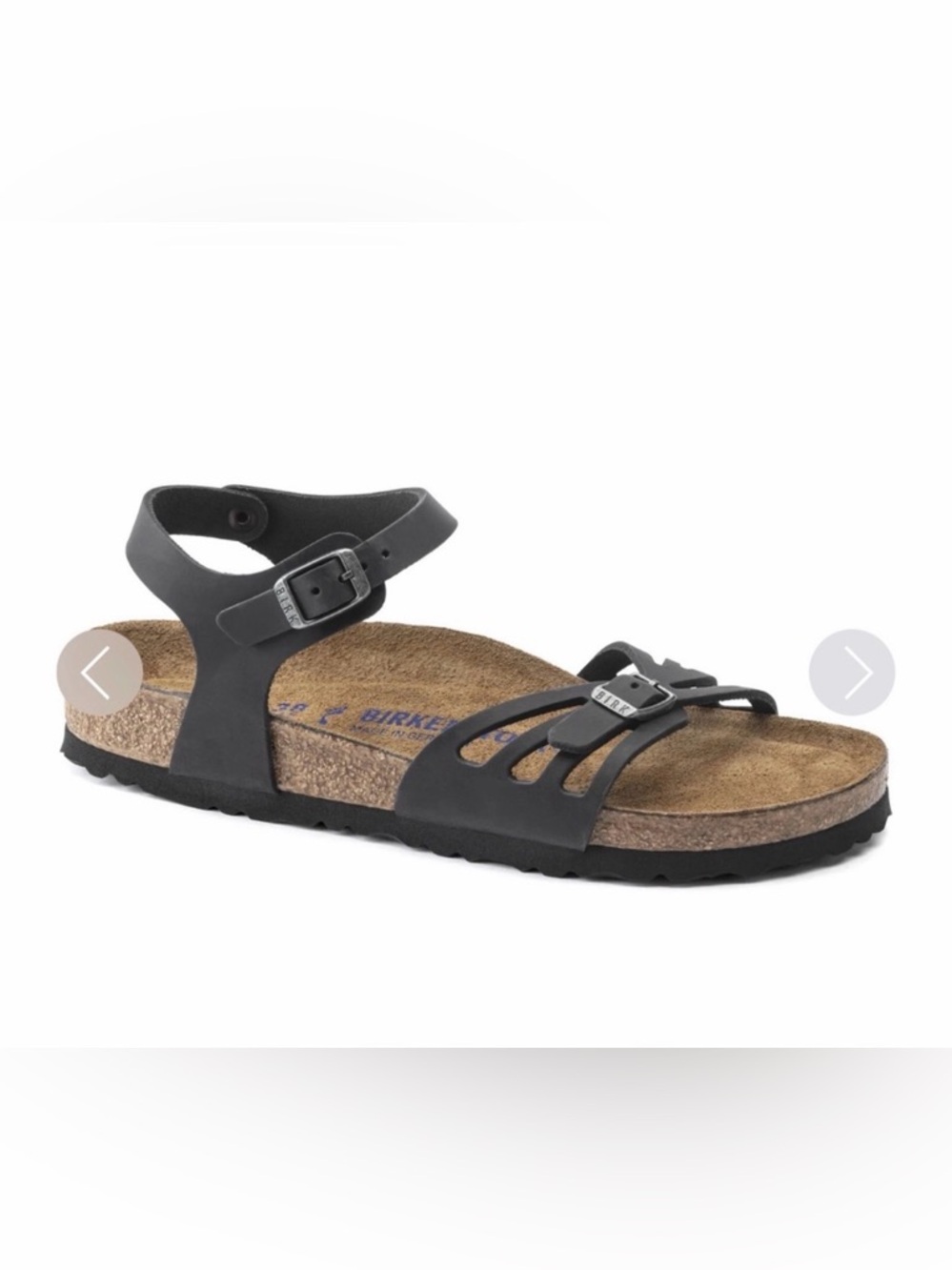Birkenstock Bali Black Oiled Leather Sandals EU35/US4-4.5 - Picture 1 of 10